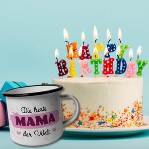 Die beste MAMA der Welt Emaille Tasse