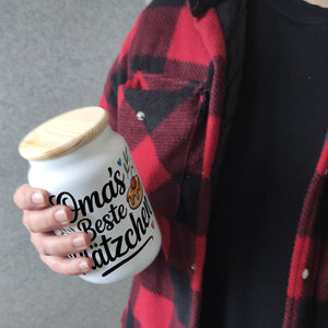 Oma's Beste Plätzchen Keksdose mit Herzen