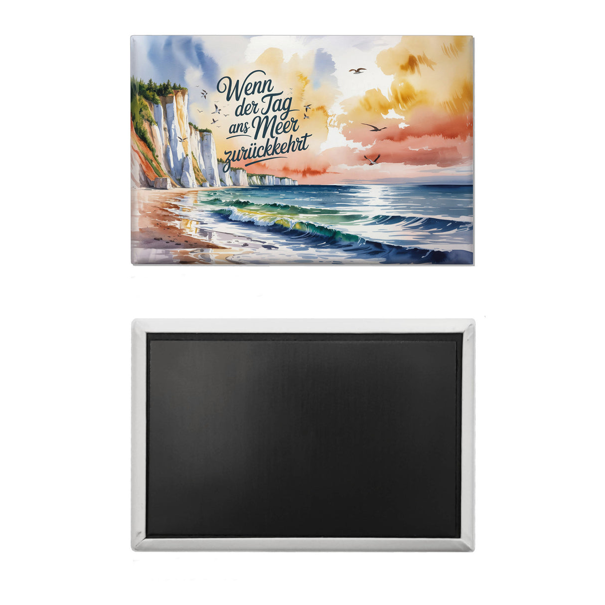 Ostsee Steilküste Rügen Souvenir Magnet - Tag ans Meer zurückkehrt