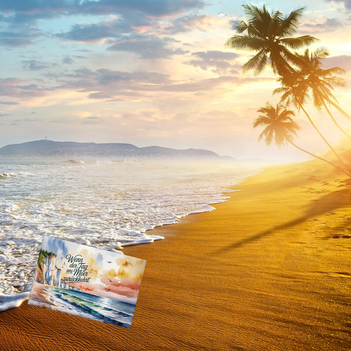 Ostsee Steilküste Rügen Souvenir Magnet - Tag ans Meer zurückkehrt