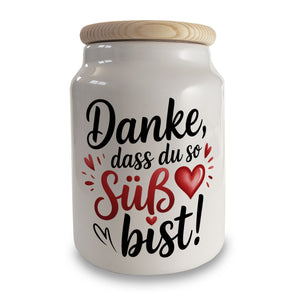 Danke, dass du so süß bist! Keksdose