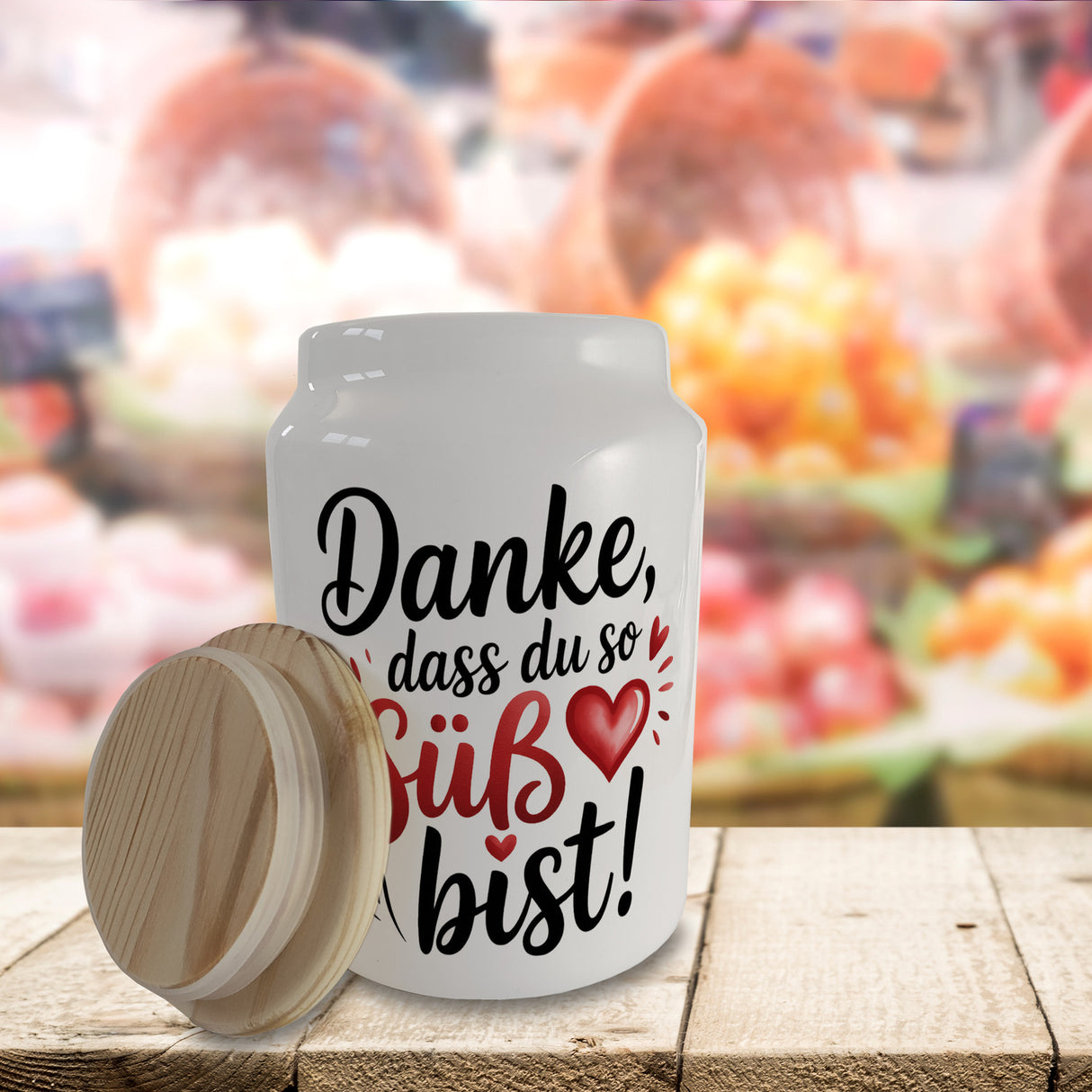 Danke, dass du so süß bist! Keksdose