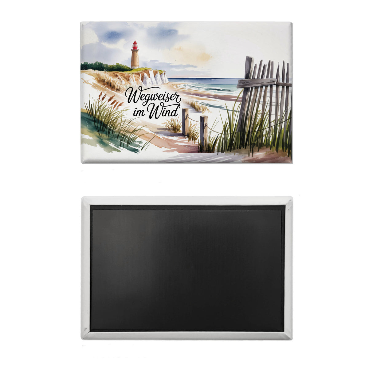 Ostsee Kap Arkona Leuchtturm Souvenir Magnet - Wegweiser im Wind