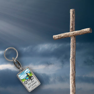 Bikerin Schlüsselanhänger mit Spruch