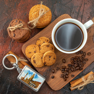 München Aquarellgemälde Schlüsselanhänger i mog di