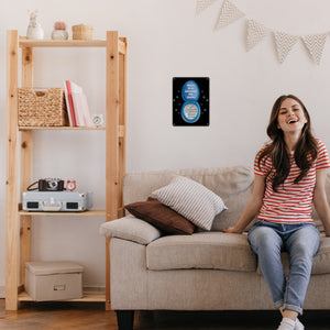 Klobrille Metallschild in 15x20 cm mit Spruch: Sei gelassen wie eine Klobrille