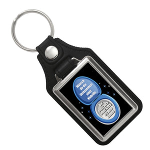 Klobrille Schlüsselanhänger mit Spruch: Gelassenheit einer Klobrille wünschen