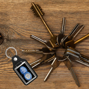 Klobrille Schlüsselanhänger mit Spruch: Gelassenheit einer Klobrille wünschen