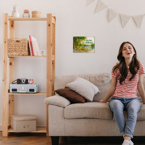 Münchner Frauenkirche Da bin i da hoam Metallschild in 15x20 cm