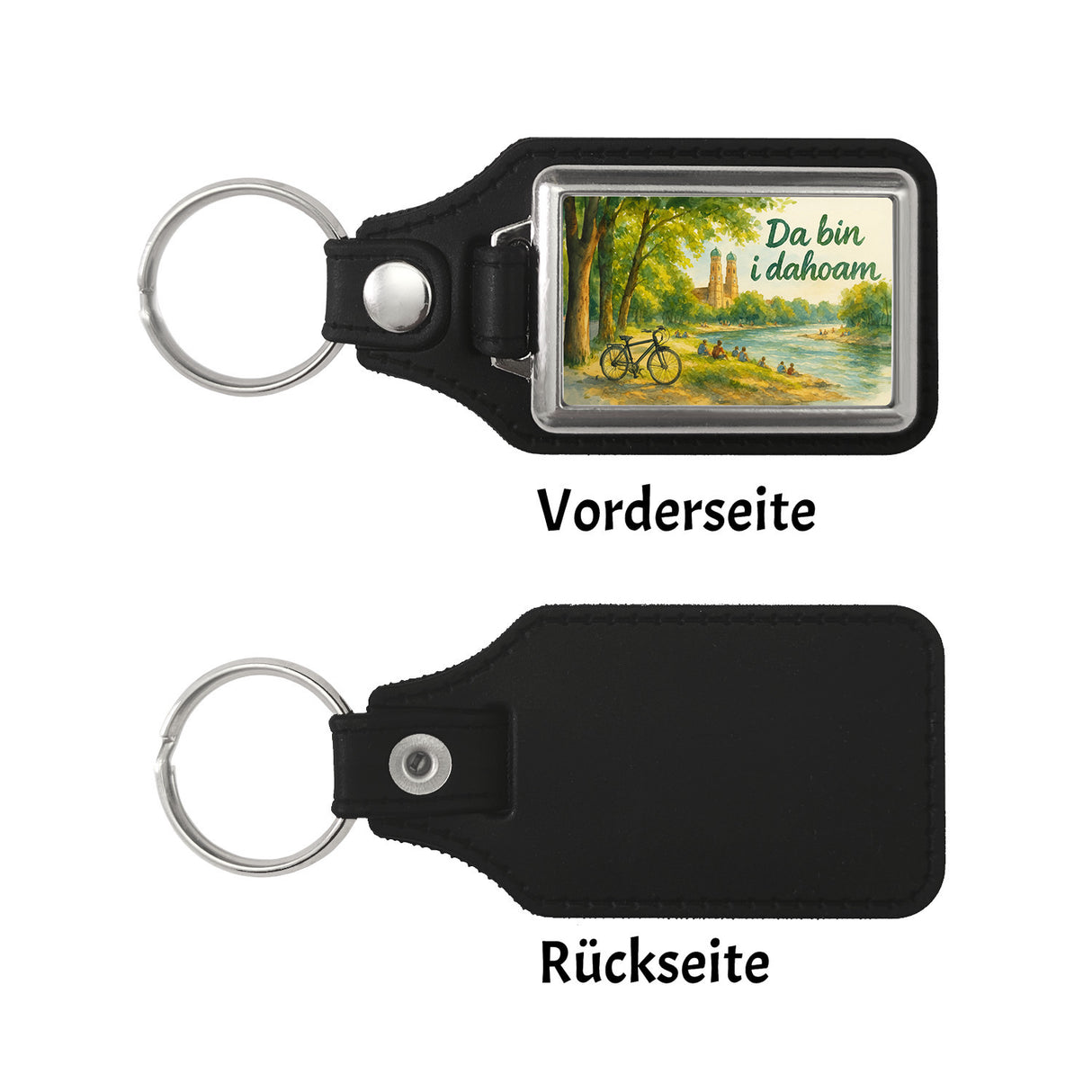 Münchner Frauenkirche Da bin i da hoam Schlüsselanhänger