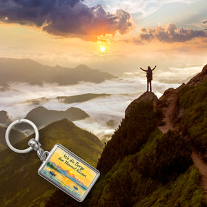 Alpenblick Starnberger See Wo die Berge den Himmel küssen Schlüsselanhänger