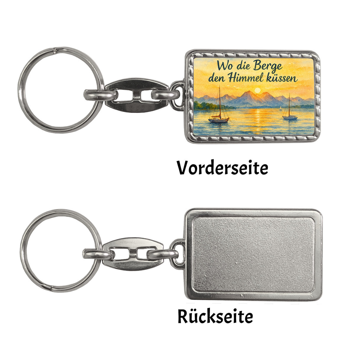 Alpenblick Starnberger See Wo die Berge den Himmel küssen Schlüsselanhänger