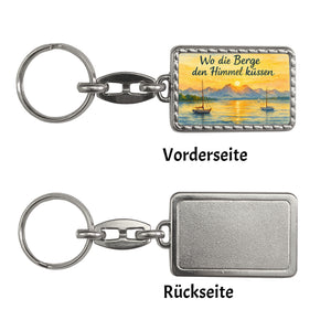 Alpenblick Starnberger See Wo die Berge den Himmel küssen Schlüsselanhänger