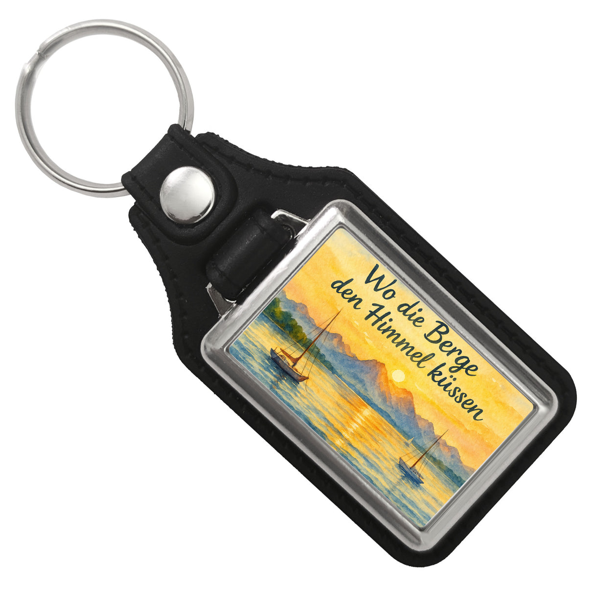 Alpenblick Starnberger See Wo die Berge den Himmel küssen Schlüsselanhänger
