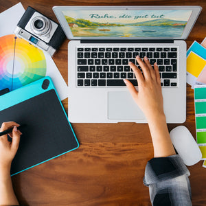 Ruhe, die gut tut Aquarell Tegernsee Souvenir Souvenir Magnet