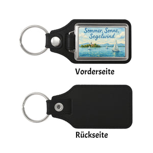 Chiemsee Sommer, Sonne, Segelwind Schlüsselanhänger Souvenir