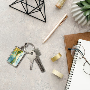 Ruhe, die gut tut Aquarell Tegernsee Schlüsselanhänger