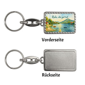 Ruhe, die gut tut Aquarell Tegernsee Schlüsselanhänger