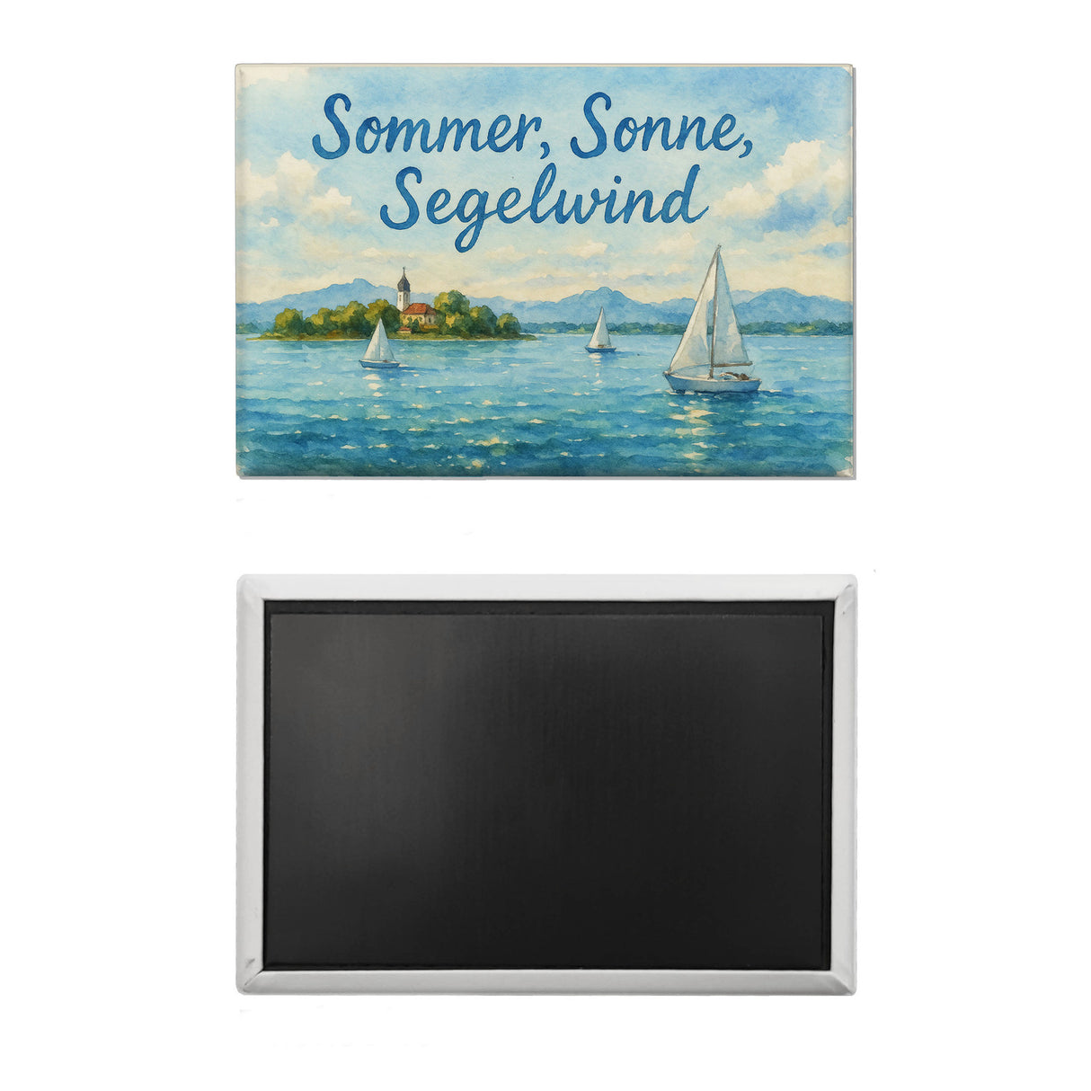 Chiemsee Sommer, Sonne, Segelwind Souvenir Magnet