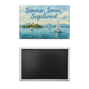 Chiemsee Sommer, Sonne, Segelwind Souvenir Magnet