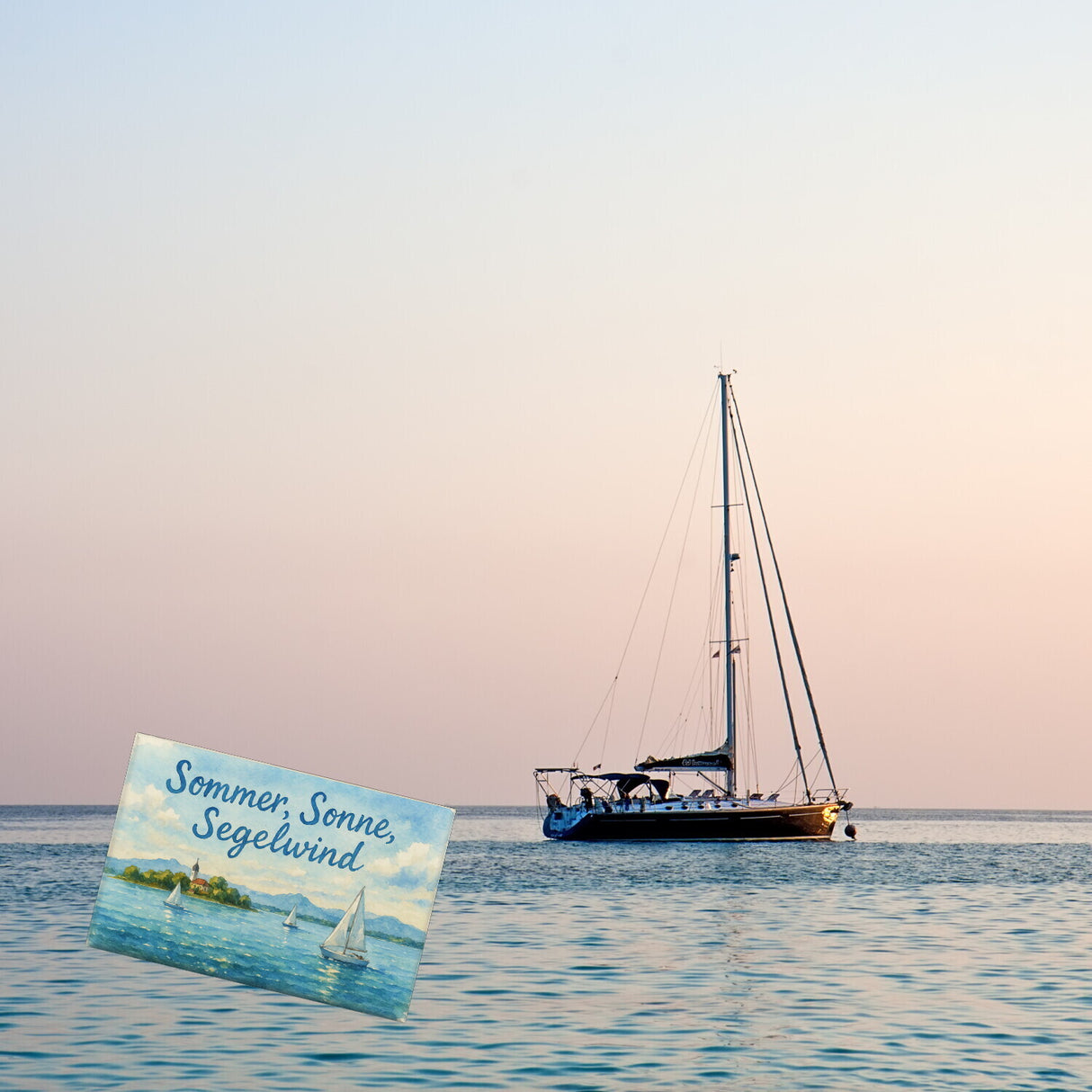 Chiemsee Sommer, Sonne, Segelwind Souvenir Magnet