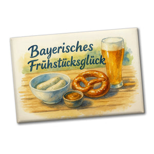 Bayerisches Frühstück Frühstücksglück Souvenir Souvenir Magnet
