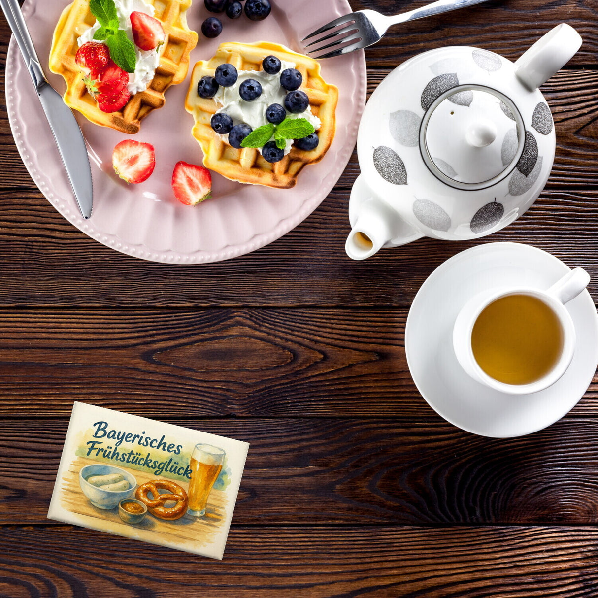 Bayerisches Frühstück Frühstücksglück Souvenir Souvenir Magnet