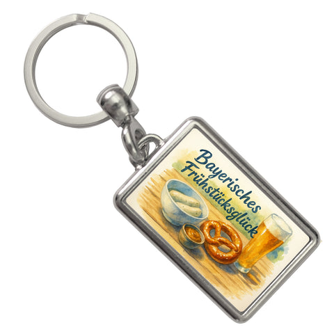 Bayerisches Frühstück Frühstücksglück Schlüsselanhänger
