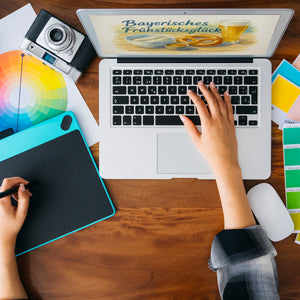 Bayerisches Frühstück Frühstücksglück Schlüsselanhänger