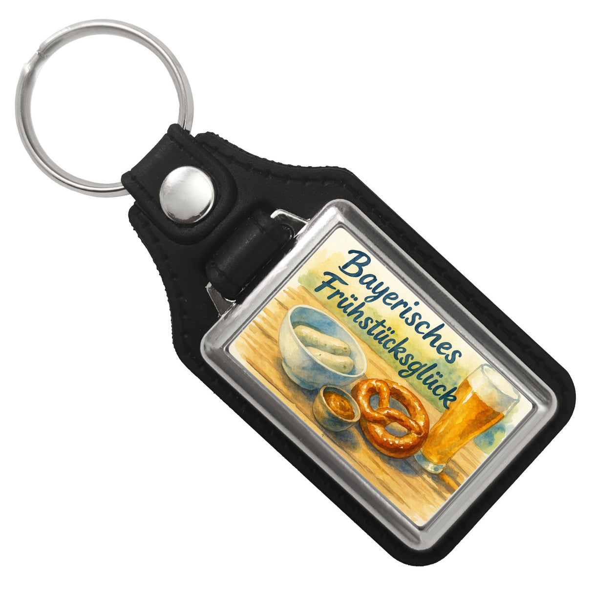 Bayerisches Frühstück Frühstücksglück Schlüsselanhänger