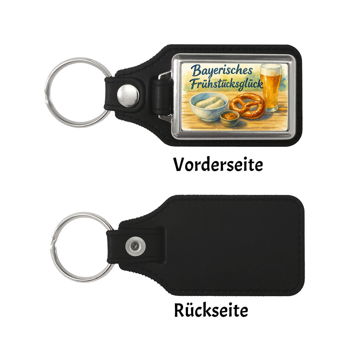 Bayerisches Frühstück Frühstücksglück Schlüsselanhänger