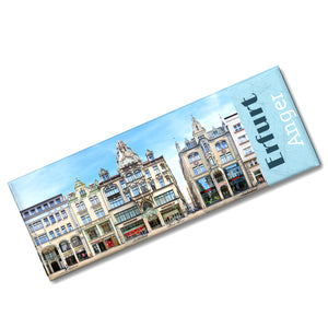 streetline Erfurt Anger Panorama Souvenir Magnet