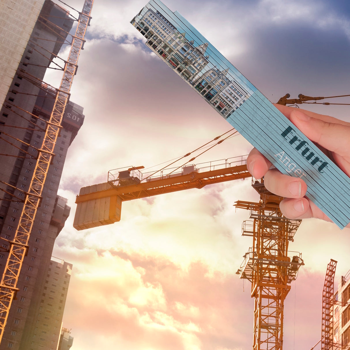 streetline Erfurt Anger Meterstab aus Holz