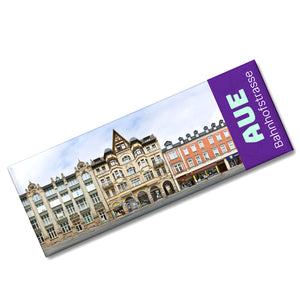 streetline Aue Bahnhofstrasse Panorama Souvenir Magnet