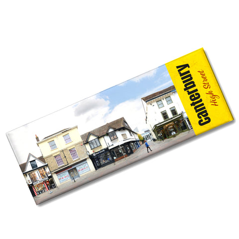 streetline Canterbury High Street Panorama Souvenir Magnet