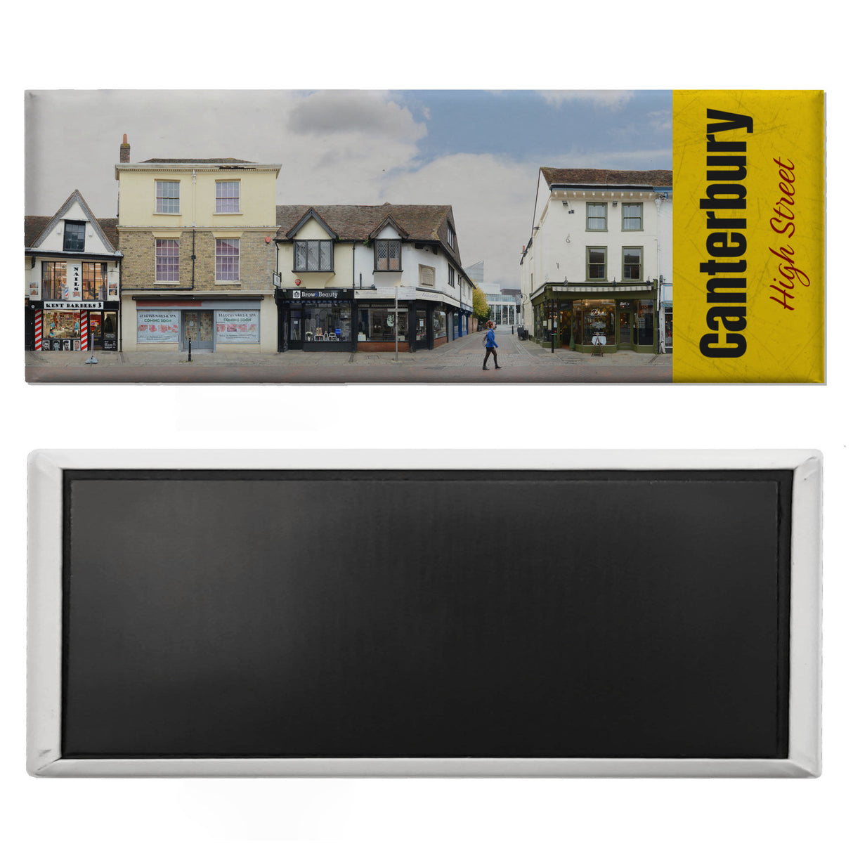 streetline Canterbury High Street Panorama Souvenir Magnet