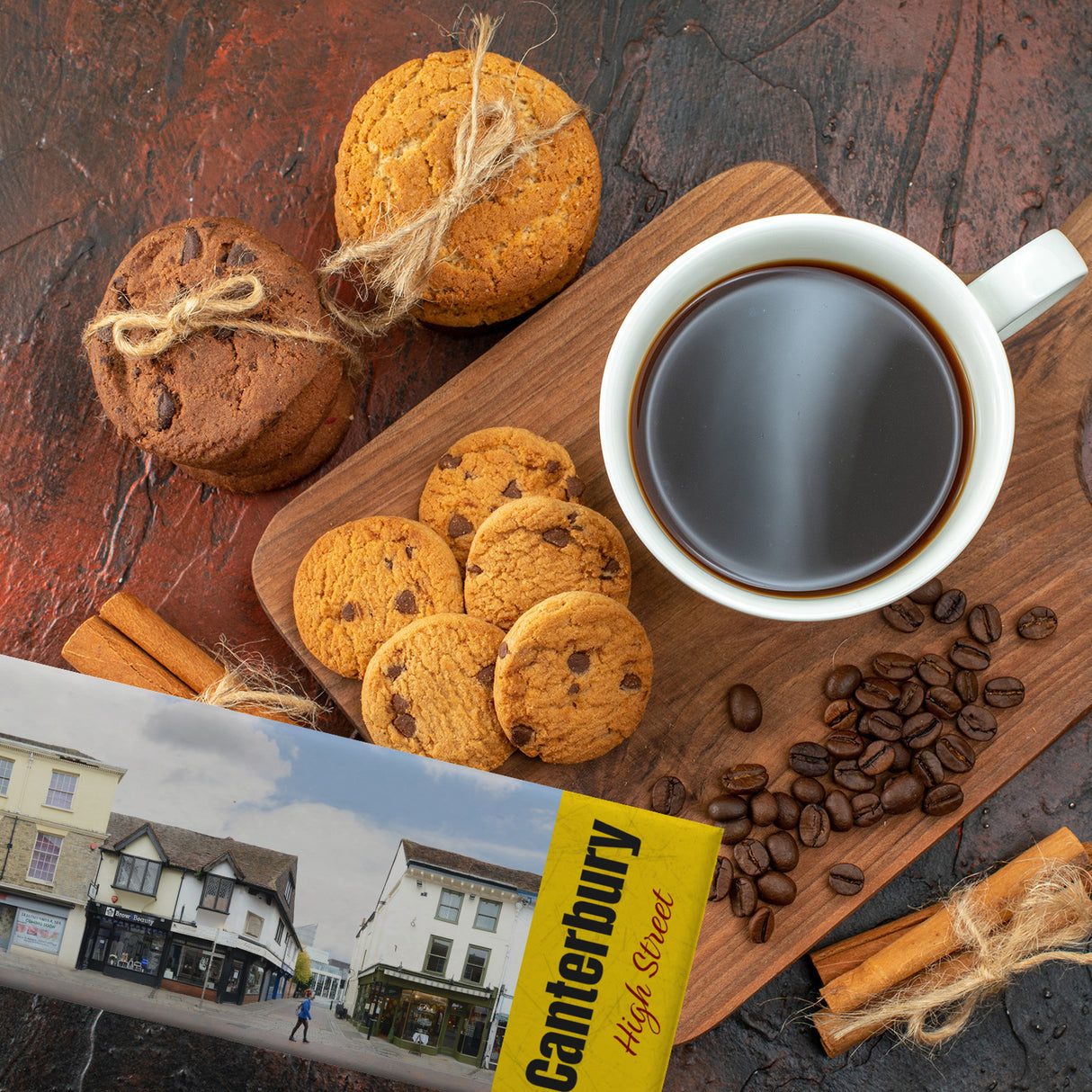 streetline Canterbury High Street Panorama Souvenir Magnet