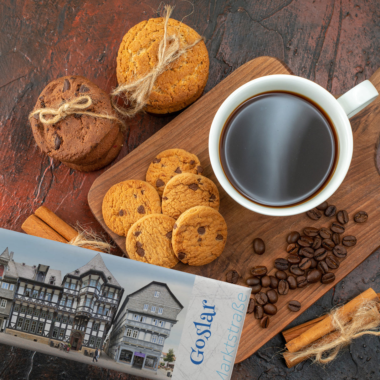 streetline Goslar Marktstraße Panorama Souvenir Magnet