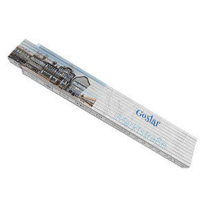 streetline Goslar Marktstraße Meterstab aus Holz