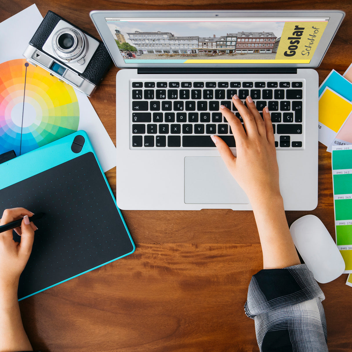 streetline Goslar Schuhhof Panorama Souvenir Magnet