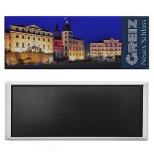 streetline Greiz Neues Schloss Panorama Souvenir Magnet