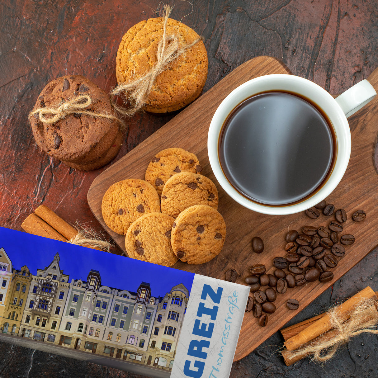 streetline Greiz Thomasstraße Panorama Souvenir Magnet