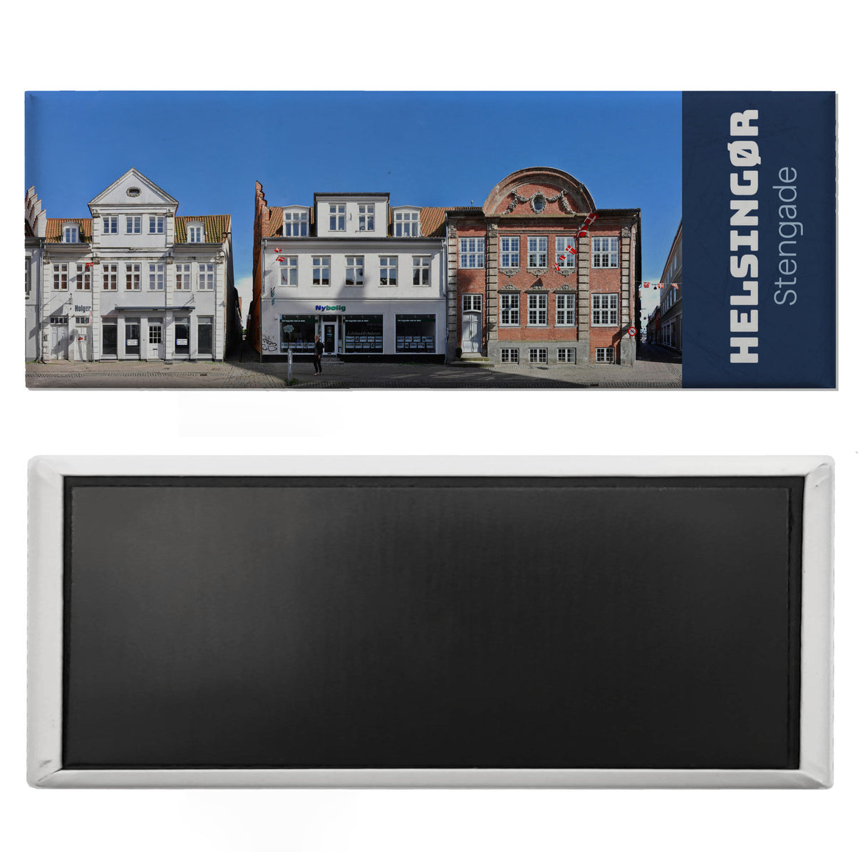 streetline Helsingør Stengade Panorama Souvenir Magnet