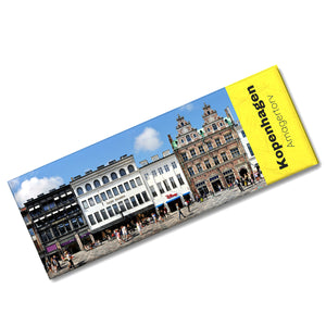 streetline Kopenhagen Amagertorv Panorama Souvenir Magnet