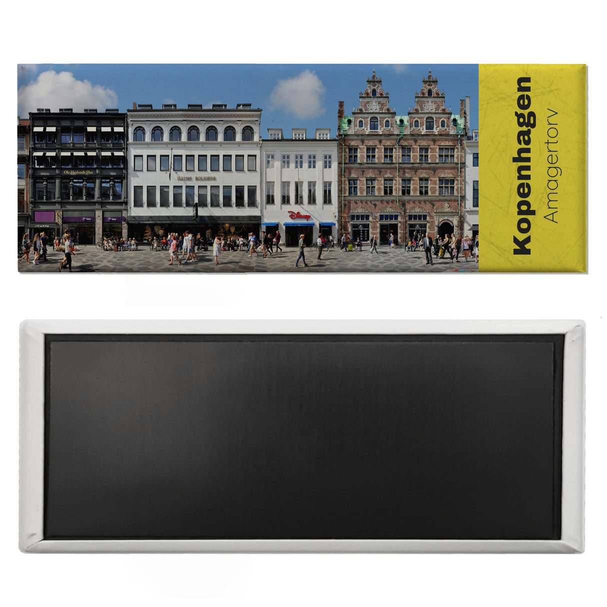 streetline Kopenhagen Amagertorv Panorama Souvenir Magnet