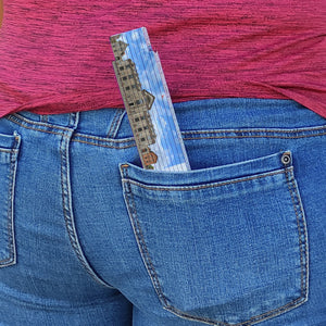 streetline Kopenhagen Universitet Meterstab aus Holz