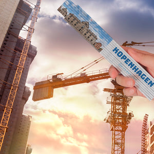 streetline Kopenhagen Universitet Meterstab aus Holz