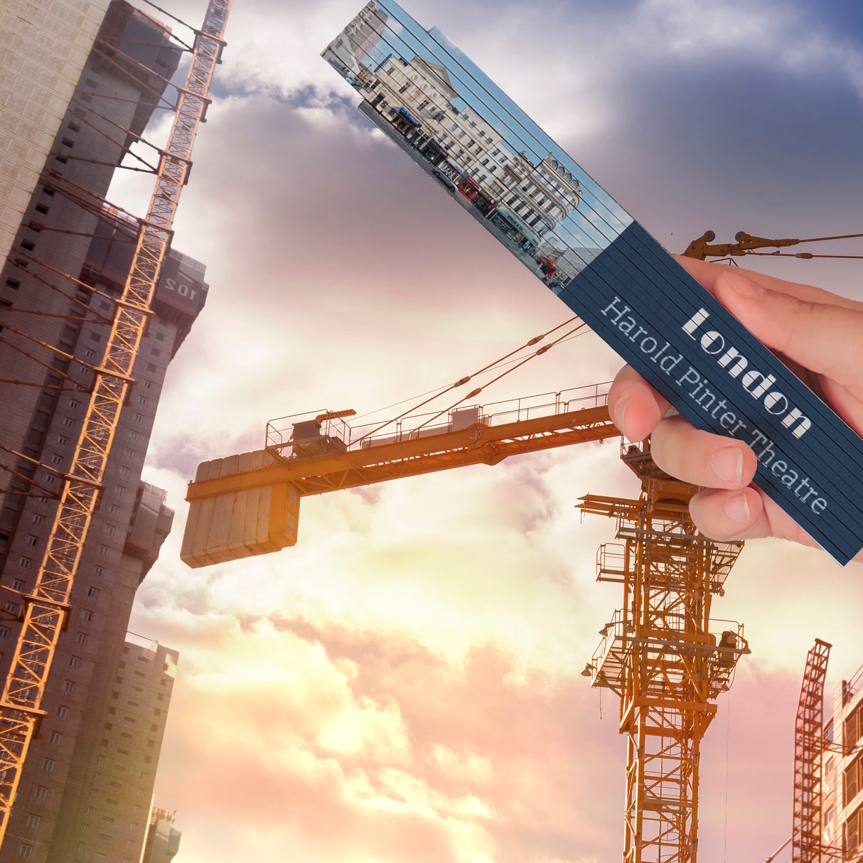 streetline London Harold Pinter Theatre Meterstab aus Holz