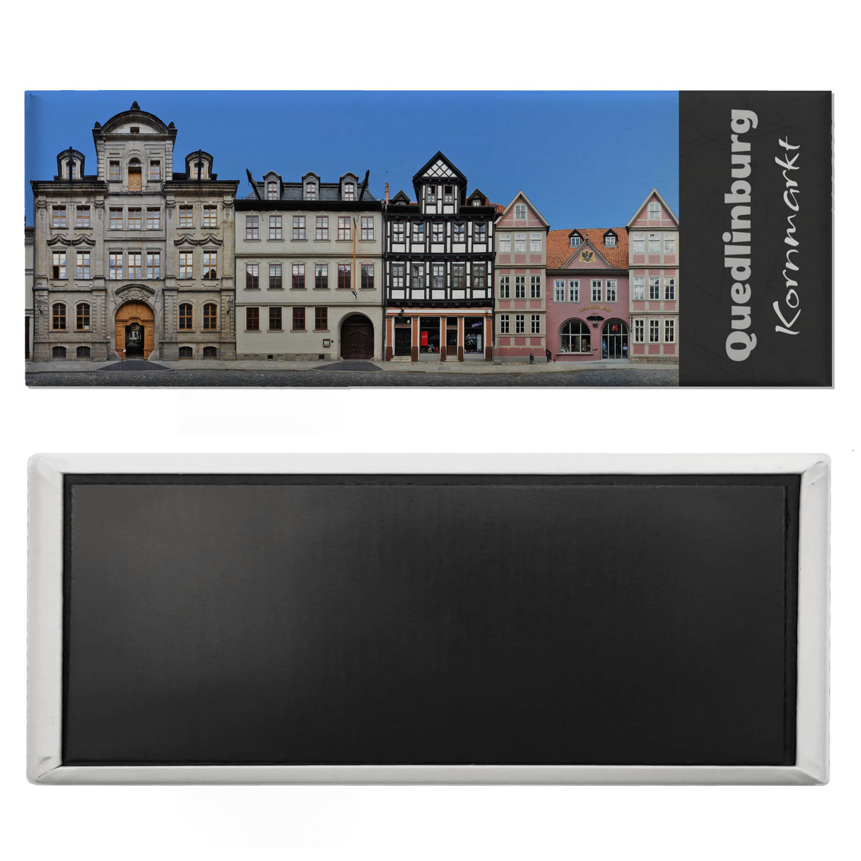 streetline Quedlinburg Kornmarkt Panorama Souvenir Magnet