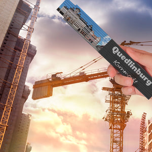 streetline Quedlinburg Kornmarkt Meterstab aus Holz